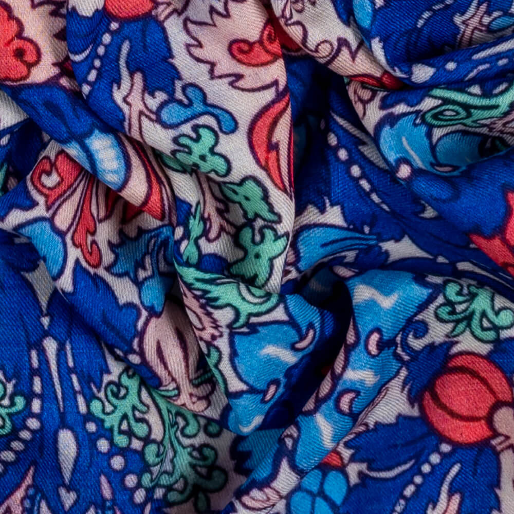 The Liberty ‘Art Nouveau’ Quintet - Electric Nouveau Cashmere and Silk Wrap - Image 5