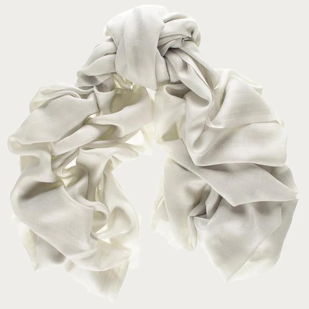 Diamond White Cashmere and Silk Wrap - Image 7