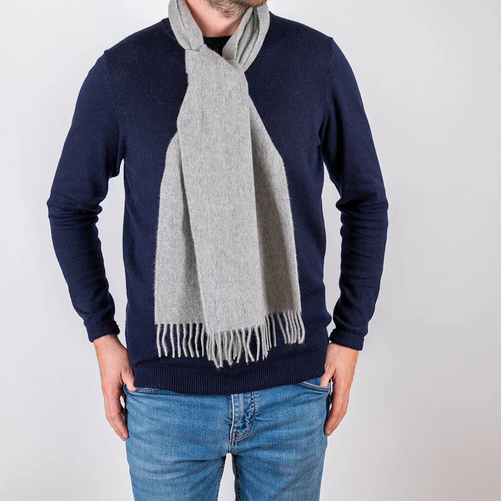 Grey Cashmere Scarf - Image 3