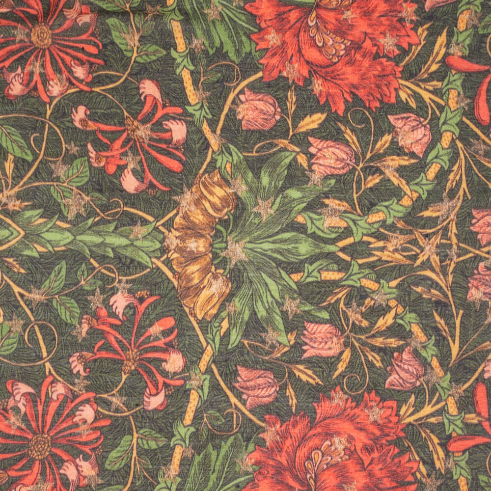 The Liberty March Sparkle Trio- Coral Cashmere and Silk Wrap - Image 4