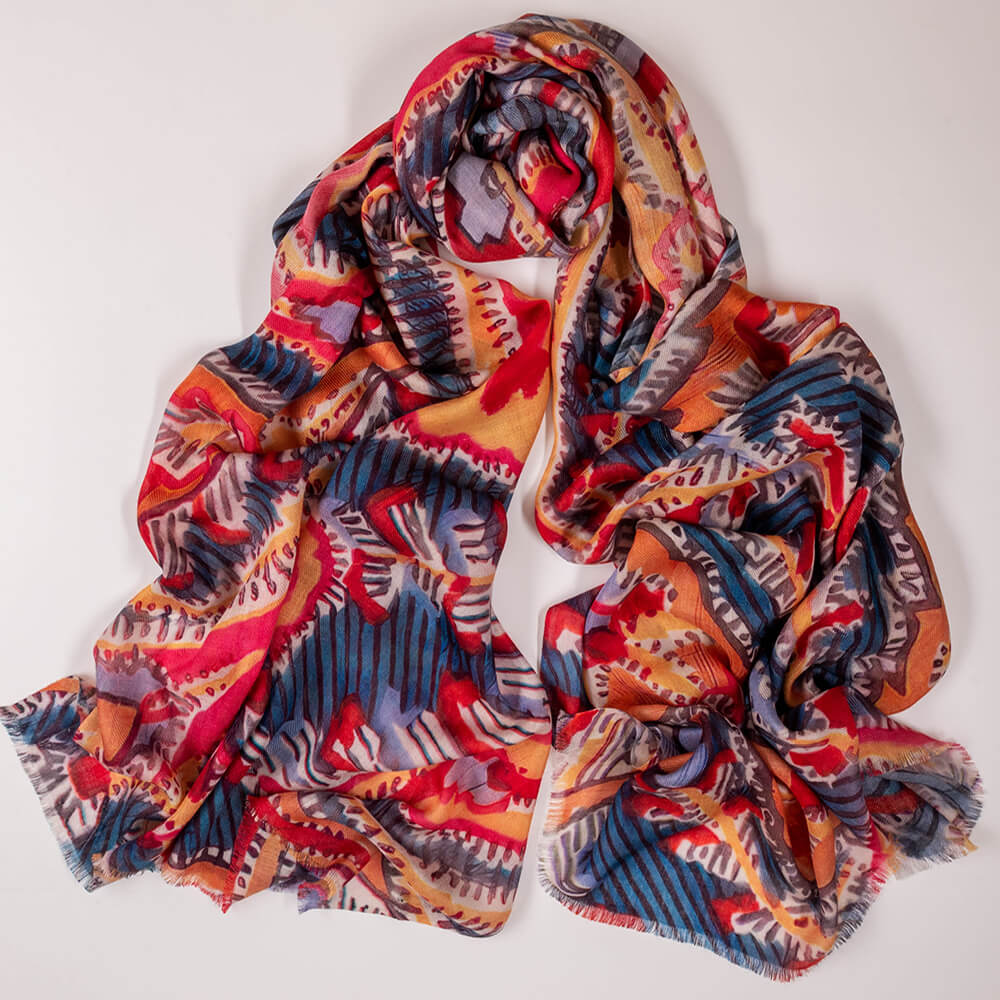 The Liberty Print Quartet – The Paisley Cashmere and Silk Wrap - Image 5