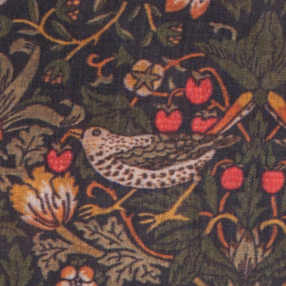 The Liberty ‘Strawberry Thief’ Quartet - Green Cashmere and Silk Wrap - Image 7