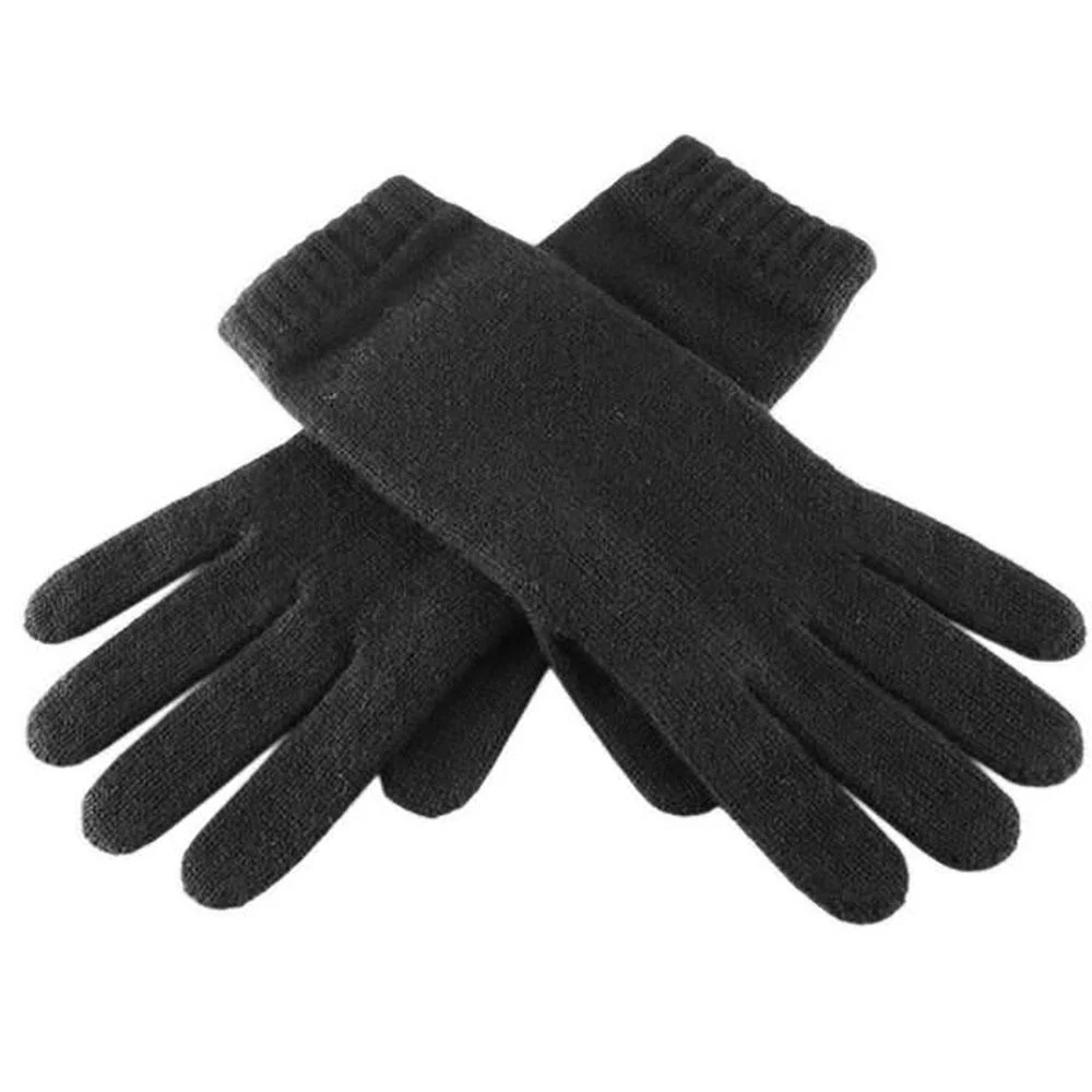 Ladies Black Cashmere Gloves - Image 3